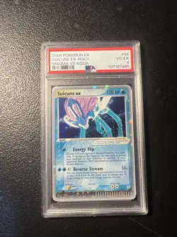 Pokemon Suicune EX Team Magma Vs Team Aqua Ultra Rare #94 PSA 4 - Image 2