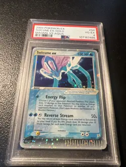 Pokemon Suicune EX Team Magma Vs Team Aqua Ultra Rare #94 PSA 4 - Image 3