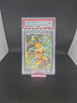 Pokemon Center ETB Promo Eevee #173 Prismatic Evolutions, PSA 9 - Image 1