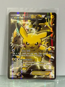 Pikachu EX #XY124 Sun & Moon Promo Pokemon 2016 LP - Image 1