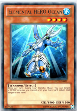 Elemental HERO Ocean - LCGX-EN025 - Rare Yugioh - Image 1
