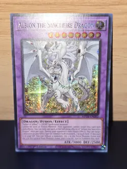 Yu-Gi-Oh! TCG Albion The Sanctifier Dragon Prismatic SCR MP24-EN082 NM 1st Ed - Image 1