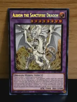 Yu-Gi-Oh! TCG Albion The Sanctifier Dragon Prismatic SCR MP24-EN082 NM 1st Ed - Image 2