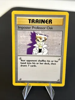 Imposter Professor Oak - 73/102 - Rare Non-Holo WOTC TCG-Base Set Pokemon Card - Image 1
