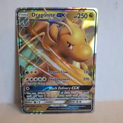 Pokemon TCG Dragonite GX 152/236 Ultra Rare Holo Card Unified Minds - Image 1