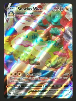 Pokemon TCG Snorlax VMAX 142/202 Full Art Card NM Condition - Image 1