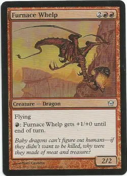 1x Foil - Furnace Whelp - Magic the Gathering MTG Fifth Dawn - Image 1