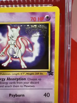 CGC GEM MINT 10 Mewtwo 1999 Black Star Promos 3 Pokemon TCG Mewtwo Strikes Back - Image 3