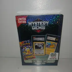 Pokemon Mystery Gems Box Sealed - 1 CGC Graded Card + 1 Booster Pack Sealed - Image 1