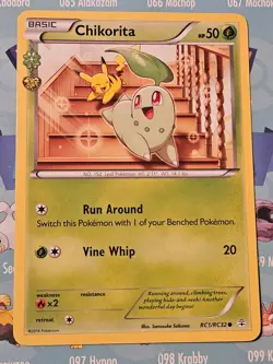 Pokemon TCG Chikorita RC1/RC32 Generations: Radiant Collection Common - Image 1