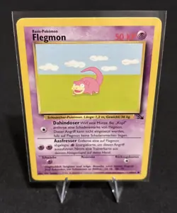 Rare Vintage Pokemon TCG - Flegmon/Slowpoke 55/62 German Fossil Set LP/NM - Image 1