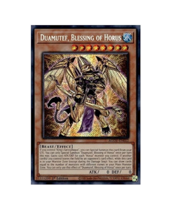 Duamutef, Blessing of Horus Yu-Gi-Oh! AGOV-EN012 1st Secret Rare - Image 1