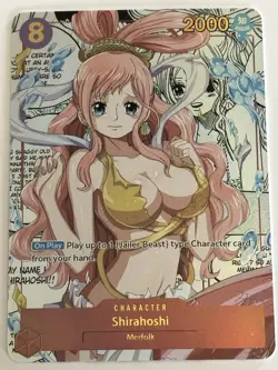 SHIRAHOSHI ONE PIECE Holographic Custom Art Goddess Story Anime Card - Image 1