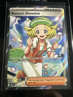Pokemon Bianca's Devotion Trainer Temporal Forces Full Art Card 197/162 - Image 1