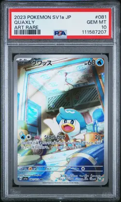 PSA 10 Quaxly AR 081/073 sv1a Triplet Beat GEM MINT Japanese Pokemon Card - Image 1