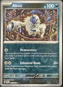 Absol 113/182 SV04: Paradox Rift Reverse Holo - Pokemon Card - Image 1