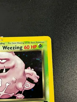 Dark Weezing 14/82 Team Rocket First Edition Holo Rare Vintage Pokemon Card DMG - Image 4