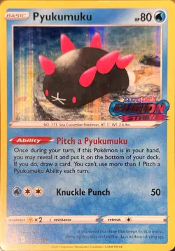 Pyukumuku - (Prerelease) Promo SWSH: Sword & Shield Promo Cards SWSH169 NM - Image 1