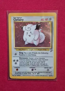 Clefairy Holo Pokemon Card - Base Set 2 - (1999-2000) - HP - Vintage - #6/130 - Image 1