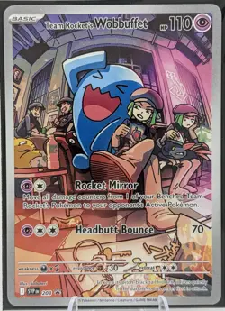 Team Rockets Wobbuffet Promo Card 203 Pokemon Scarlet & Violet - Destined Rivals - Image 2