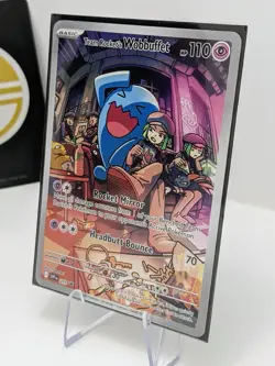Team Rockets Wobbuffet Promo Card 203 Pokemon Scarlet & Violet - Destined Rivals - Image 3
