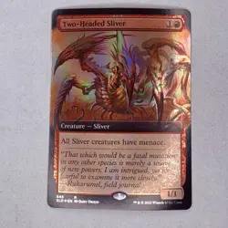 SLD Two-Headed Sliver (Extended Art) Secret Lair Drop Foil MTG NM - Image 1