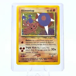 Hitmontop Neo Discovery Unlimited Holo Rare Vintage Pokemon TCG Card 3/75 NM - Image 4