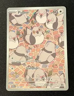 Pokemon TCG Pidove 148/086 Illustration Rare Black Bolt English NM Near Mint - Image 1