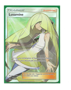 LUSAMINE Full Art 110/111 Super Rare HOLO English NM Crimson Invasion Pokemon - Image 1