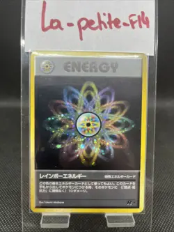 JAPANESE POKEMON RAINBOW ENERGY HOLO WIZARDS TEAM ROCKET - NM+ - Image 1