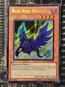 BLUE ROSE DRAGON - Secret Rare Unlimited NM Near Mint EXVC-EN099 - Image 1