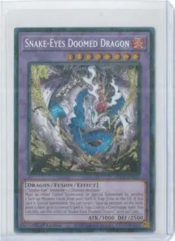 (1) Yu-Gi-Oh! TCG Snake-Eyes Doomed Dragon SUDA-EN035 Secret Rare - Image 1