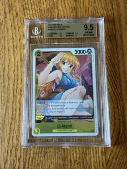 O-Nami OP06-101 - Wings of the Captain - One Piece Card Graded Beckett 9.5 Gem - Image 1