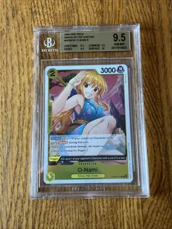 O-Nami OP06-101 - Wings of the Captain - One Piece Card Graded Beckett 9.5 Gem - Image 2