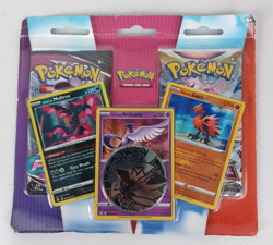 Pokemon TCG: Moltres Articuno Zapdos Cards with 2 Booster Packs & Coin - Image 1