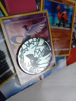Pokemon TCG: Moltres Articuno Zapdos Cards with 2 Booster Packs & Coin - Image 3
