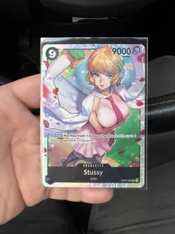 Stussy OP07-085 One Piece Card Game TCG Super Rare SR ENGLISH NM - Image 1