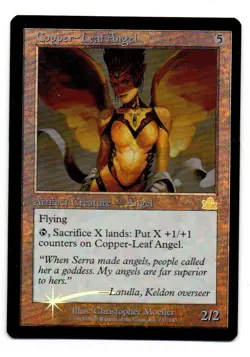 MTG Copper-Leaf Angel X1 Prophecy edition Foil Rare and other listed foil cards - Image 1