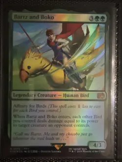 Magic: The Gathering Bartz and Boko Legendary Card - Image 1