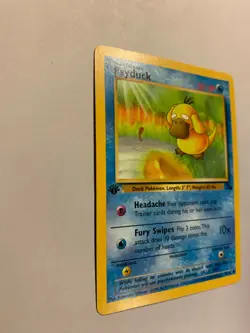 Pokemon Psyduck 1st Edition Card Basic Fossil 53/62 1999, Additional Ship FREE - Image 2