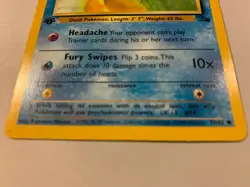 Pokemon Psyduck 1st Edition Card Basic Fossil 53/62 1999, Additional Ship FREE - Image 3