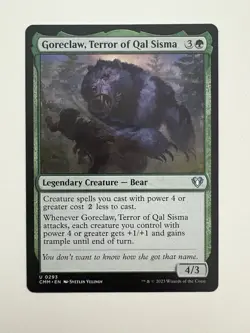 Goreclaw Terror of Qal Sisma MTG Magic the Gathering Card NM Near Mint CMM - Image 1