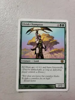 1x Elvish Champion Light Play, English 8th Edition MTG Magic LP Free Shipping - Image 1