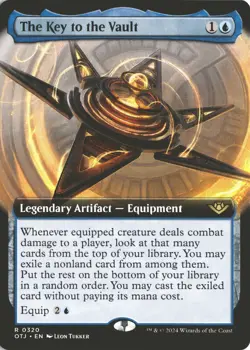 MTG The Key to the Vault (0320) *Non-Foil* EXT ART Outlaws Thunder Junction NM/M - Image 1