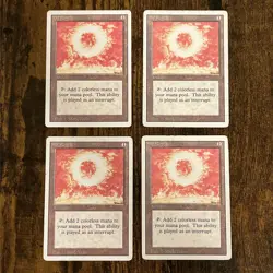 Sol Ring 4x Revised Vintage Various Condition LP - HP (See Photos) - Image 1