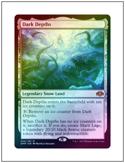 1x Dark Depths, Foil, Magic the Gathering MTG NM - Image 1