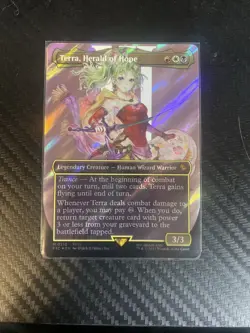 Terra, Herald of Hope (Borderless) (Surge Foil) Commander: Final Fantasy Foil - Image 1