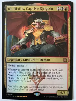 MTG Ob Nixilis, Captive Kingpin March of the Machine: Aftermath 0041 FOIL - NM - Image 1