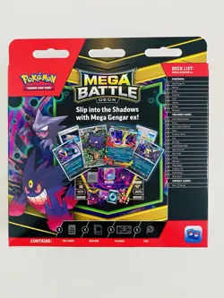 2025 Pokemon Mega Evolution Battle Deck Box GENGAR EX HAUNTER 027 ✅ - Image 2