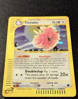 Pokemon EXPEDITION - #7/165 Clefable - ENG - Holo - SWIRL - Near Mint- - Image 3